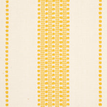 Load image into Gallery viewer, SCHUMACHER LUBECK STRIPE FABRIC 79096 / YELLOW