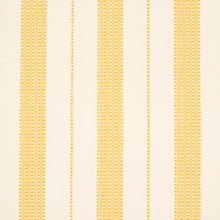 Load image into Gallery viewer, SCHUMACHER LUBECK STRIPE FABRIC 79096 / YELLOW