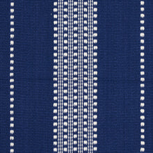 Load image into Gallery viewer, SCHUMACHER LUBECK STRIPE FABRIC 79097 / IVORY ON BLUE