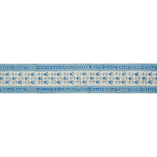 Load image into Gallery viewer, Schumacher Pica Bella Hand Blocked Tape Trim 79101 / Blue