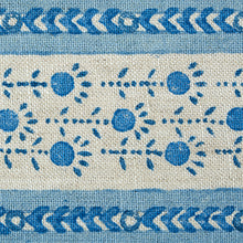 Load image into Gallery viewer, Schumacher Pica Bella Hand Blocked Tape Trim 79101 / Blue