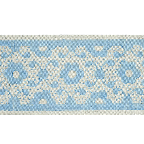 Schumacher Brinda Hand Blocked Tape Trim 79121 / Sky