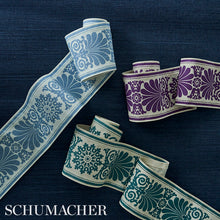 Load image into Gallery viewer, Schumacher Yvonne Tape Trim 79142 / Aubergine