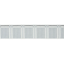 Load image into Gallery viewer, Schumacher Carmo Tape Wide Trim 79211 / Silver &amp; Black