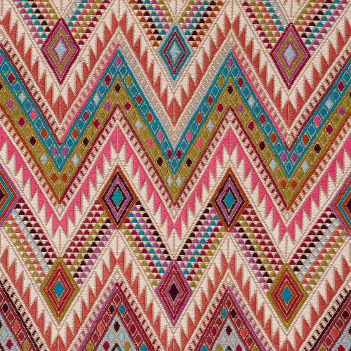 SCHUMACHER COYOLATE HAND WOVEN BROCADE FABRIC 79241 / NOUGAT