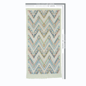 SCHUMACHER COYOLATE HAND WOVEN BROCADE FABRIC 79242 / ARCTIC