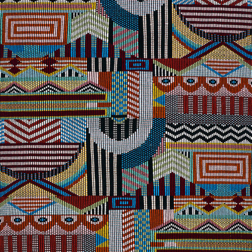 SCHUMACHER PALOMAR HAND WOVEN BROCADE FABRIC 79290 / MULTI