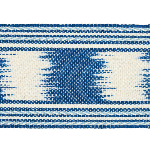 Schumacher Banyan Ikat Tape Trim 79300 / Blue