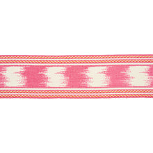Load image into Gallery viewer, Schumacher Banyan Ikat Tape Trim 79301 / Pink