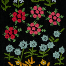 Load image into Gallery viewer, Schumacher Lula Embroidered Tape Trim 79312 / Black