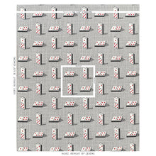 Load image into Gallery viewer, Schumacher Domino Epingle Fabric 79320 / Black