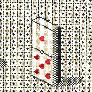 Schumacher Domino Epingle Fabric 79320 / Black