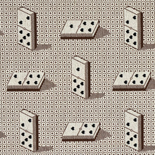 Load image into Gallery viewer, Schumacher Domino Epingle Fabric 79322 / Brown