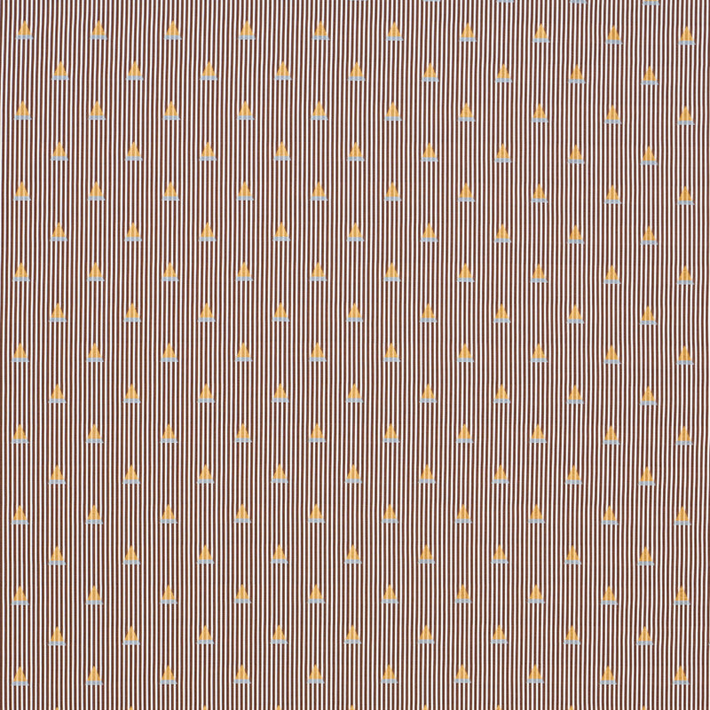 Schumacher Ludus Stripe Fabric 79362 / Brown