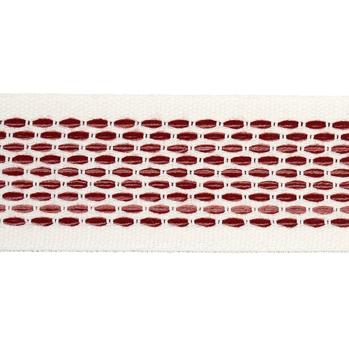 Schumacher Portola Tape Indoor/Outdoor Trim 79424 / Rose