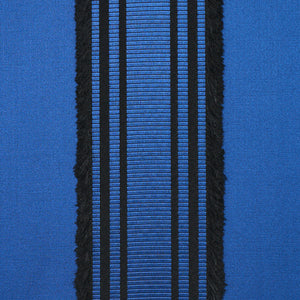 Schumacher Senza Satin Stripe Fabric 79450 / Cobalt