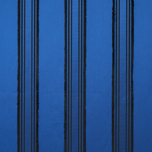 Schumacher Senza Satin Stripe Fabric 79450 / Cobalt