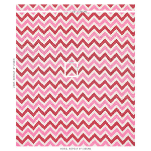 Schumacher Vedado Ikat Fabric 79461 / Pink