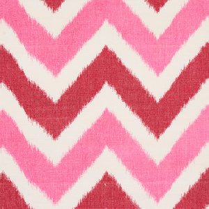Schumacher Vedado Ikat Fabric 79461 / Pink