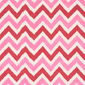 Schumacher Vedado Ikat Fabric 79461 / Pink