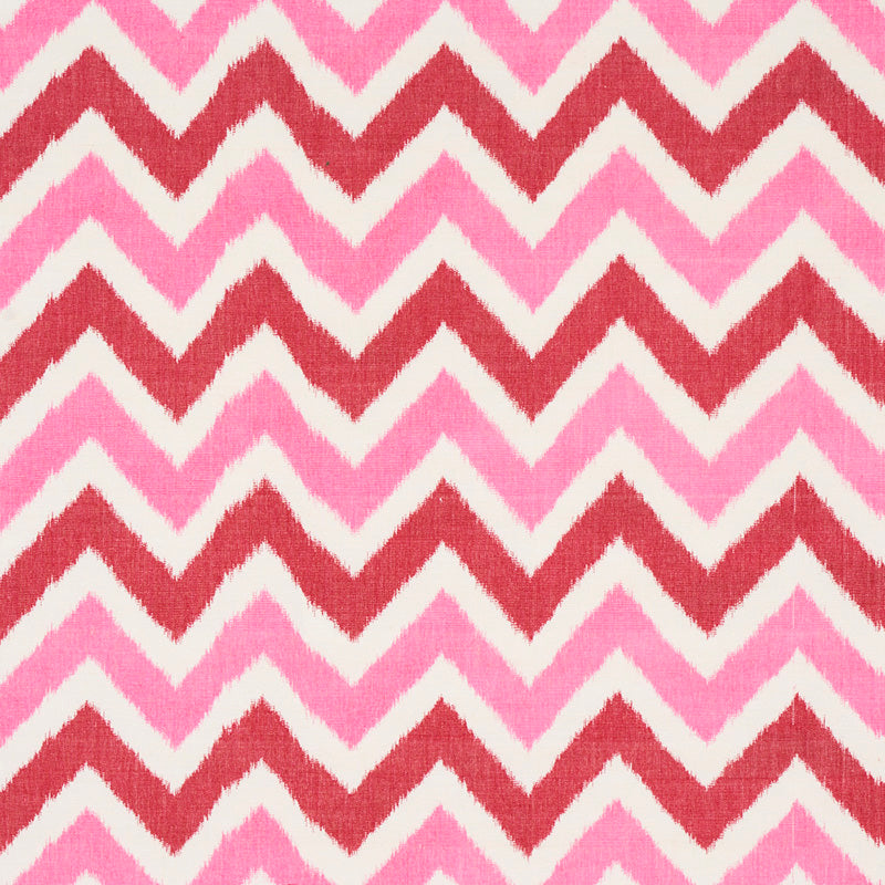 Schumacher Vedado Ikat Fabric 79461 / Pink