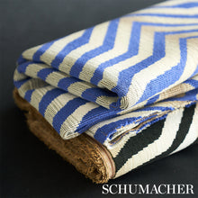 Load image into Gallery viewer, Schumacher Arcure Epingle Fabric 79520 / Cobalt