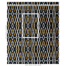 Load image into Gallery viewer, Schumacher Kyoto Trellis Fabric 79530 / Soot