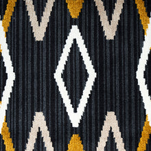 Load image into Gallery viewer, Schumacher Kyoto Trellis Fabric 79530 / Soot