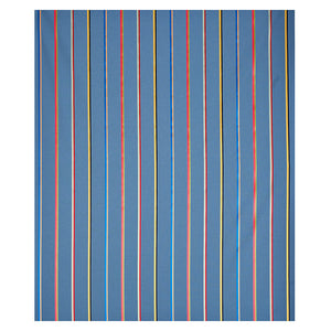 Schumacher Larivey Stripe Fabric 79560 / Slate