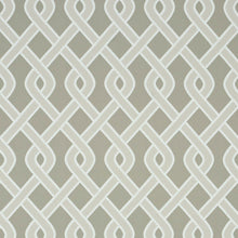Load image into Gallery viewer, SCHUMACHER CLEO TRELLIS INDOOR/OUTDOOR FABRIC 79572 / NEUTRAL