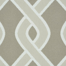 Load image into Gallery viewer, SCHUMACHER CLEO TRELLIS INDOOR/OUTDOOR FABRIC 79572 / NEUTRAL