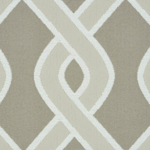 SCHUMACHER CLEO TRELLIS INDOOR/OUTDOOR FABRIC 79572 / NEUTRAL
