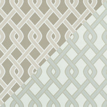 Load image into Gallery viewer, SCHUMACHER CLEO TRELLIS INDOOR/OUTDOOR FABRIC 79572 / NEUTRAL