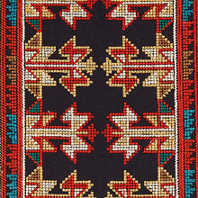 Load image into Gallery viewer, Schumacher Vinka Embroidery Fabric 79621 / Red &amp; Black