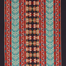 Load image into Gallery viewer, Schumacher Vinka Embroidery Fabric 79621 / Red &amp; Black