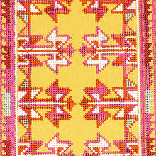 Load image into Gallery viewer, Schumacher Vinka Embroidery Fabric 79622 / Pink &amp; Yellow