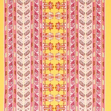 Load image into Gallery viewer, Schumacher Vinka Embroidery Fabric 79622 / Pink &amp; Yellow