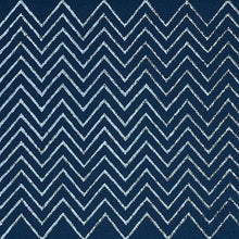 Load image into Gallery viewer, Schumacher Leora Hand Blocked Tape Trim 79652 / Indigo