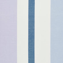 Load image into Gallery viewer, SCHUMACHER LOLLAND LINEN STRIPE FABRIC 79661 / LILAC &amp; BLUE