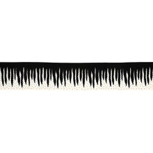 Load image into Gallery viewer, Schumacher Stalactite Tape Trim 79670 / Black &amp; White