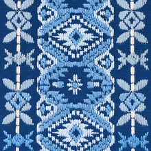 Load image into Gallery viewer, Schumacher Cosima Embroidery Fabric 79680 / Blue Multi