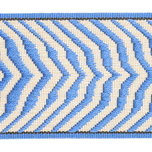 Schumacher Arcure Ripple Tape Trim 79701 / Bluebell