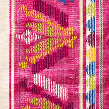Load image into Gallery viewer, Schumacher Sandor Stripe Embroidery Fabric 79831 / Magenta