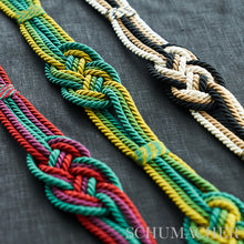 Load image into Gallery viewer, Schumacher Mounia Tie Back Trim 77892 / Peacock
