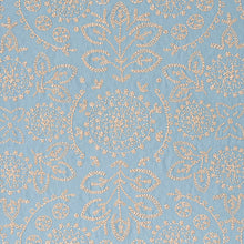 Load image into Gallery viewer, Schumacher Tiana Embroidery Fabric 79860 / Chambray