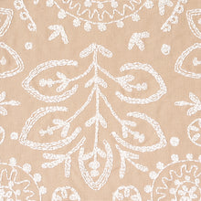 Load image into Gallery viewer, Schumacher Tiana Embroidery Fabric 79861 / Natural