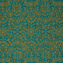 Load image into Gallery viewer, Schumacher Tiana Embroidery Fabric 79862 / Peacock
