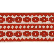Load image into Gallery viewer, Schumacher Talitha Tape Trim 79921 / Terracotta On Natural