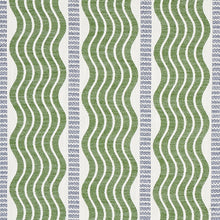 Load image into Gallery viewer, Schumacher Sina Stripe Fabric 79940 / Green