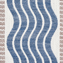 Load image into Gallery viewer, Schumacher Sina Stripe Fabric 79941 / Blue